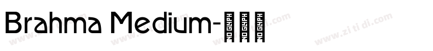 Brahma Medium字体转换
